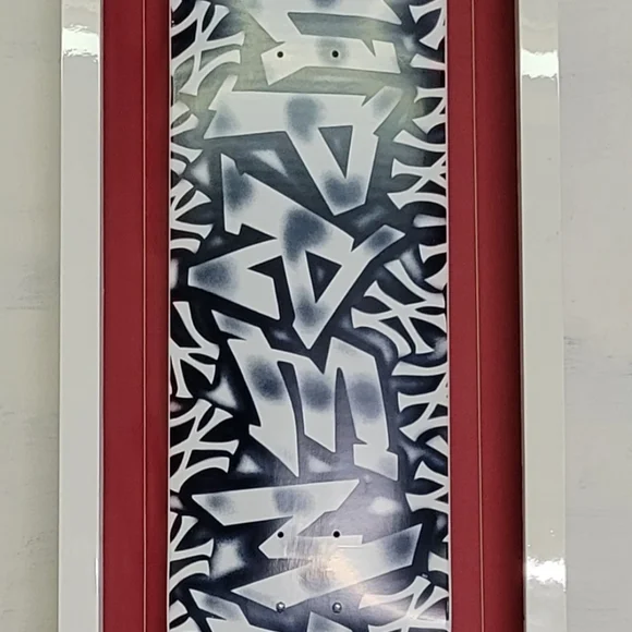 Custom Framed Supreme x NY Yankees Airbrushed Skateboard Deck